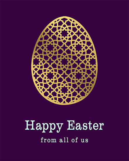 easter card happy easter from all of us
