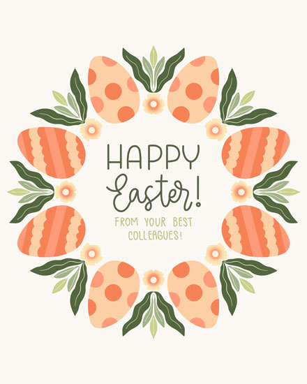 easter card happy easter from your best colleagues