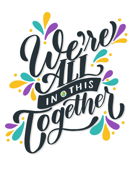 encouragement card all in this together