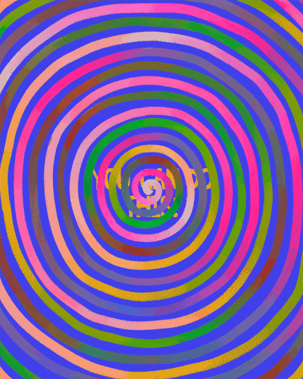 circle rainbow twirl encouragement card swirl