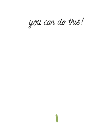 flower growing encouragement card bloom