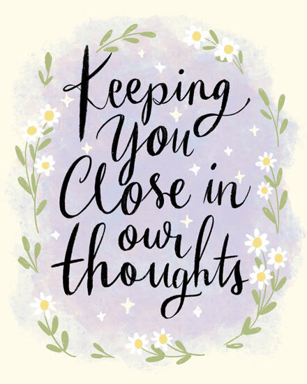 encouragement hand lettering daisy flower sparkles cursive