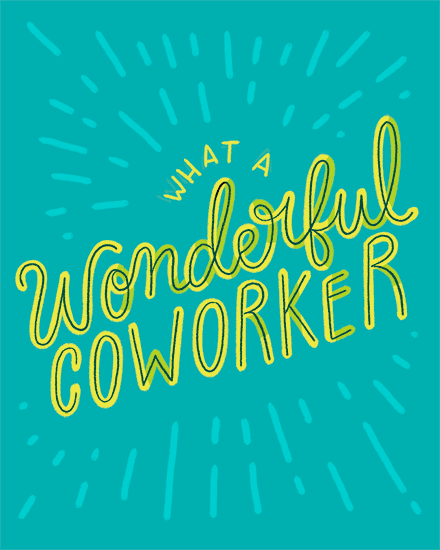 encouragement wonderful coworker