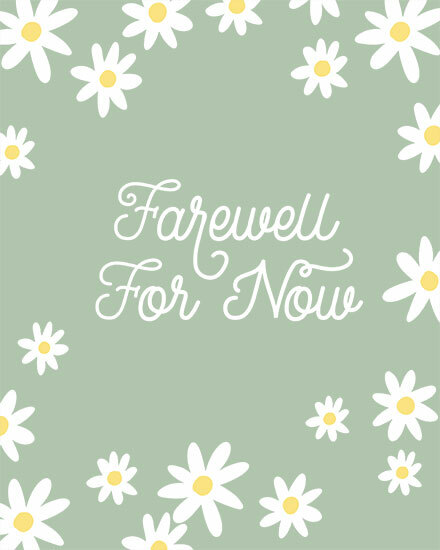 farewell farewell for now daisy green