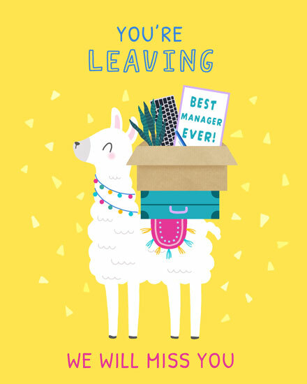 farewell llama best manager ever miss you alpaca