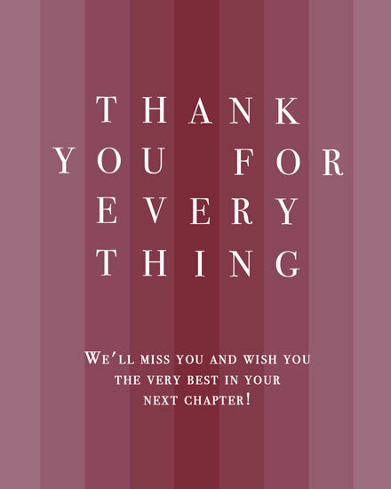 farewell monochromatic simple corporate