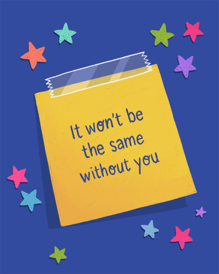 farewell post it stars