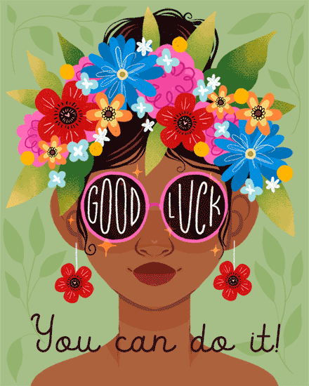 good luck sunglasses flowers woman 