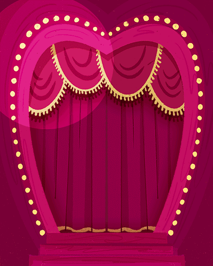 good luck theater stage theatre break leg star