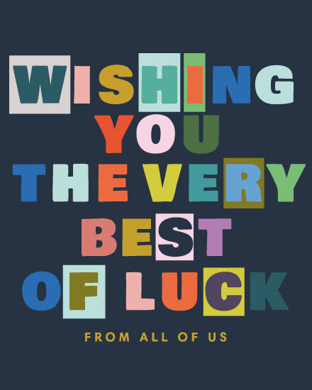 good luck very best of luck gg