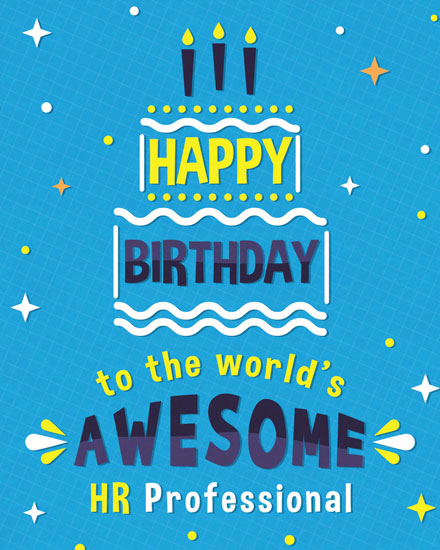birthday by profession happy birthday card awesome hr professional