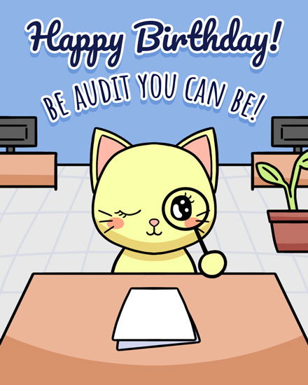 birthday by profession happy birthday card cat with magnifying glass  pun