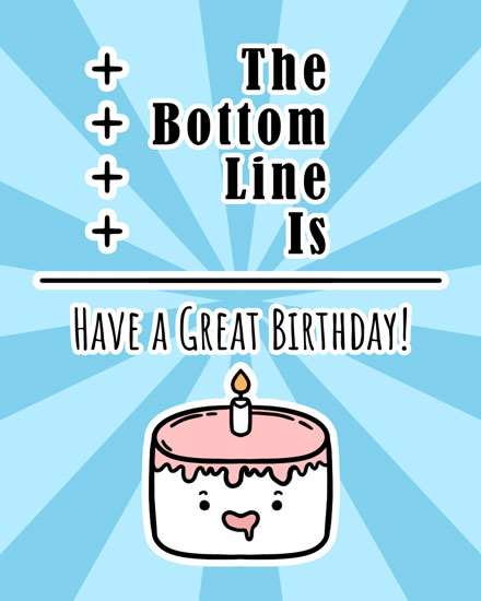 birthday by profession happy birthday card the bottom line