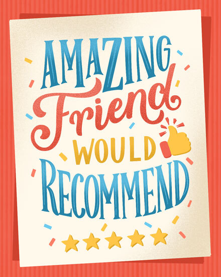 birthday amazing friend would recommend star confetti like