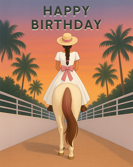 birthday horse horseback riding