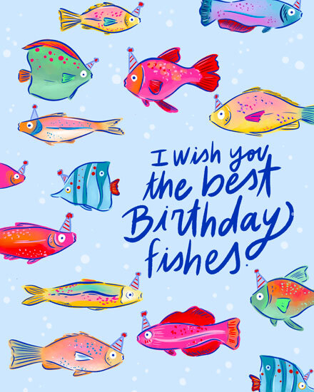 birthday best birthday fishes party hat swim school