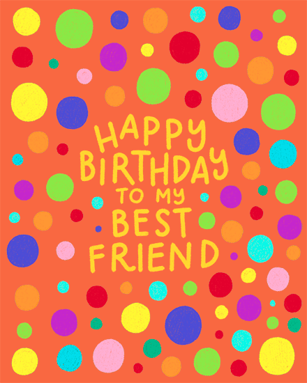 birthday best friend dots