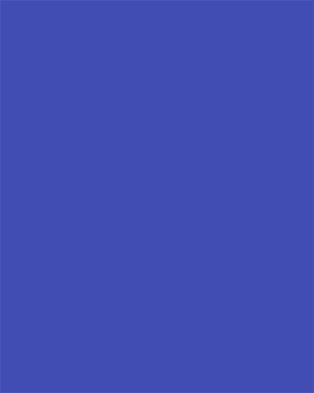 Minimalist solid royal blue greeting design with full-bleed background and no text