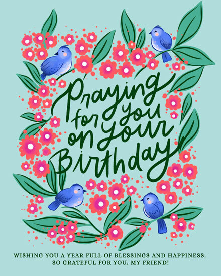 birthday birds praying for you gods blessings gg