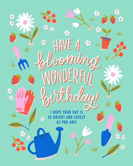 Online Birthday Cards - Blooming Wonderful Birthday Wishes 2 - GroupGreeting