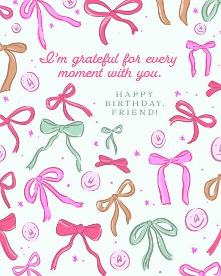 birthday bows happy for you gg face ribbon friend