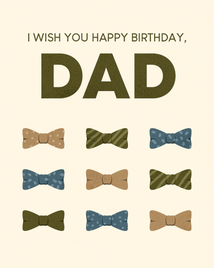 birthday bowtie dad father 