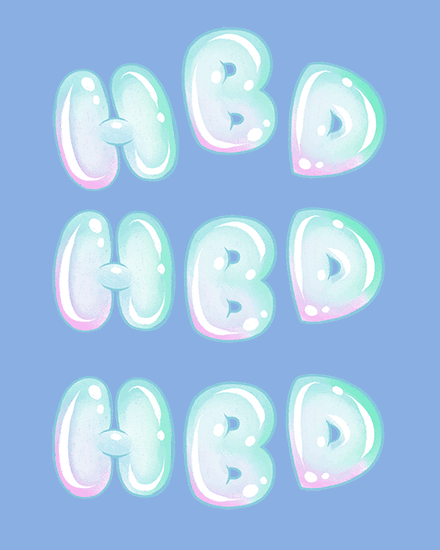 birthday bubbles hbd