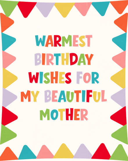 birthday bunting mother
