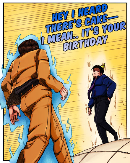 birthday card hey i heard theres cake