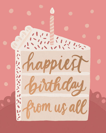 birthday cake happiest birthday pink