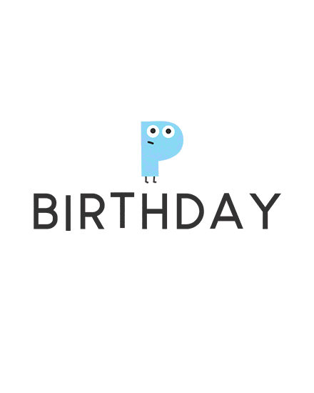 birthday character friend alphabet letters