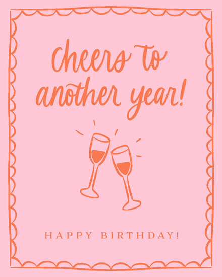 birthday cheers another year gg wine glass toast
