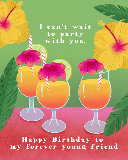 birthday cheers to another year gg cocktail lemonade flower