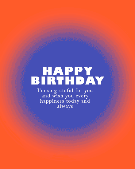 birthday circle blue orange grateful