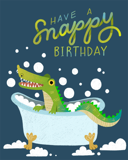 birthday crocodile bath snappy bubbles