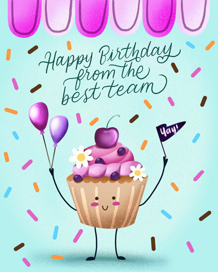 birthday cupcake from the best confetti sprinkle balloons