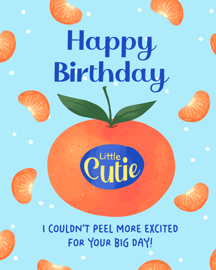 birthday cutie orange