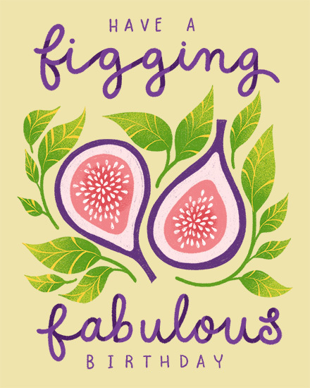 birthday fig fabulous pun leaves
