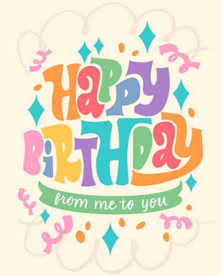 birthday from me to you confetti diamond