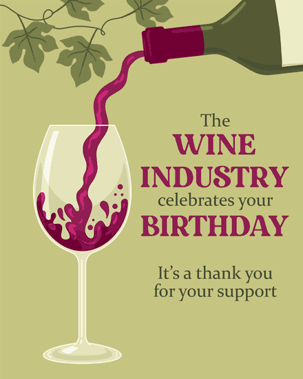 birthday funny wine glass industry