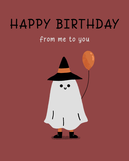 birthday ghost costume balloon hat
