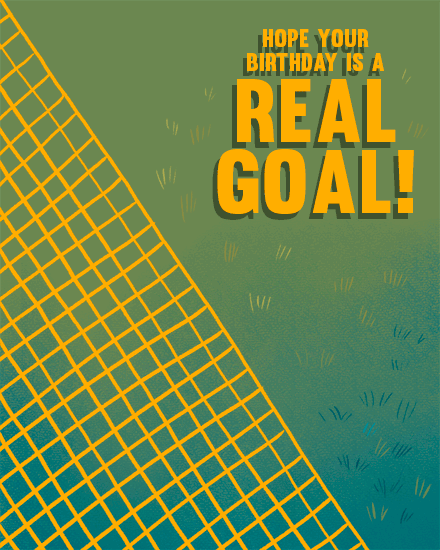 birthday goal football soccer