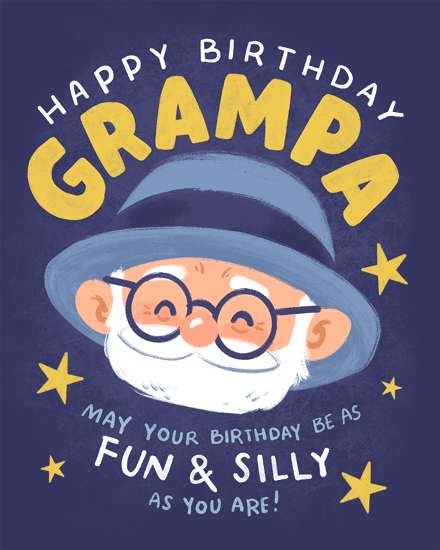 birthday grandfather silly funny star grampa grandpa