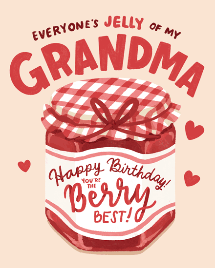 birthday grandma jelly jam