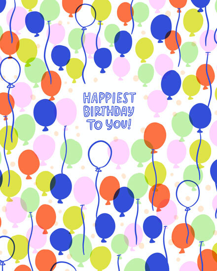 birthday happiest birthday to you balloons