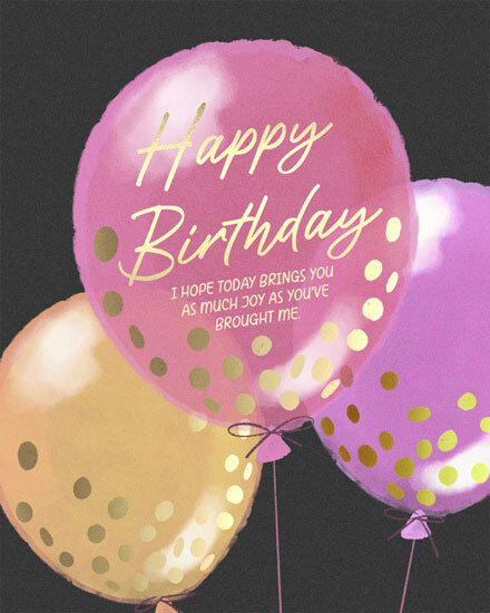 birthday hello balloons gold