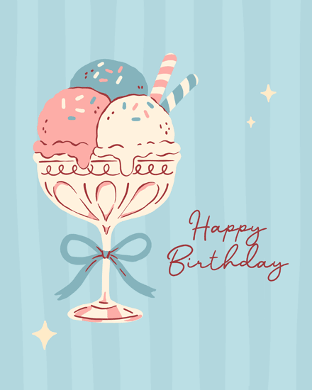 birthday ice cream sundae