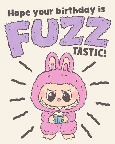 birthday labubu monster doll plush
