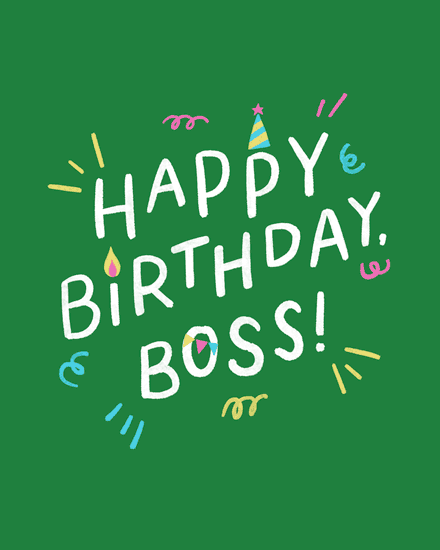 birthday leader boss party confetti hat 