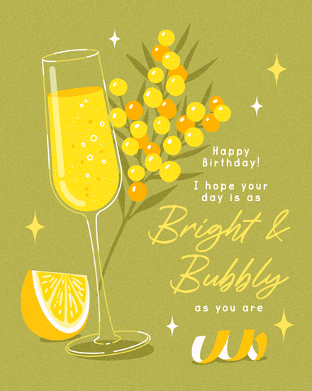 birthday lemon cocktail alcohol liquor booze sparkle